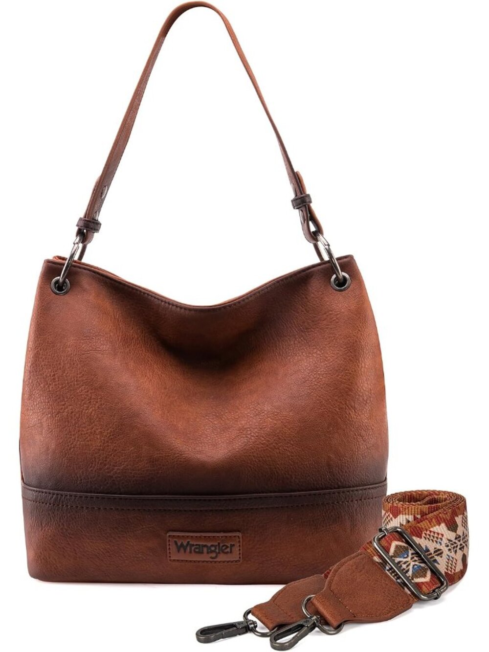 Wrangler Hobo Bags for Women Vegan Leather Top Handle Shoulder Purses and Handba